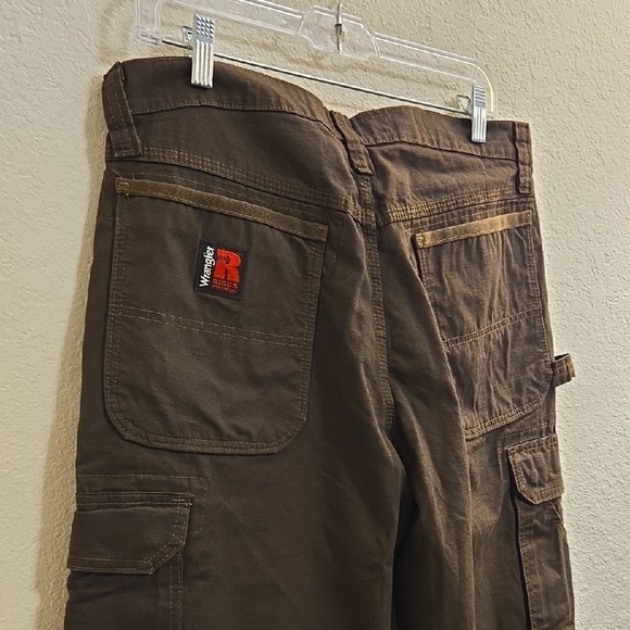 Wrangler Men's Dark Brown Cargo Pants - Sz 32x32 - Picture 12 of 15